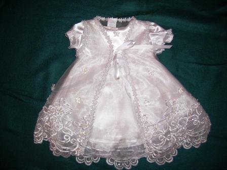 Girls Christening dress with jacket